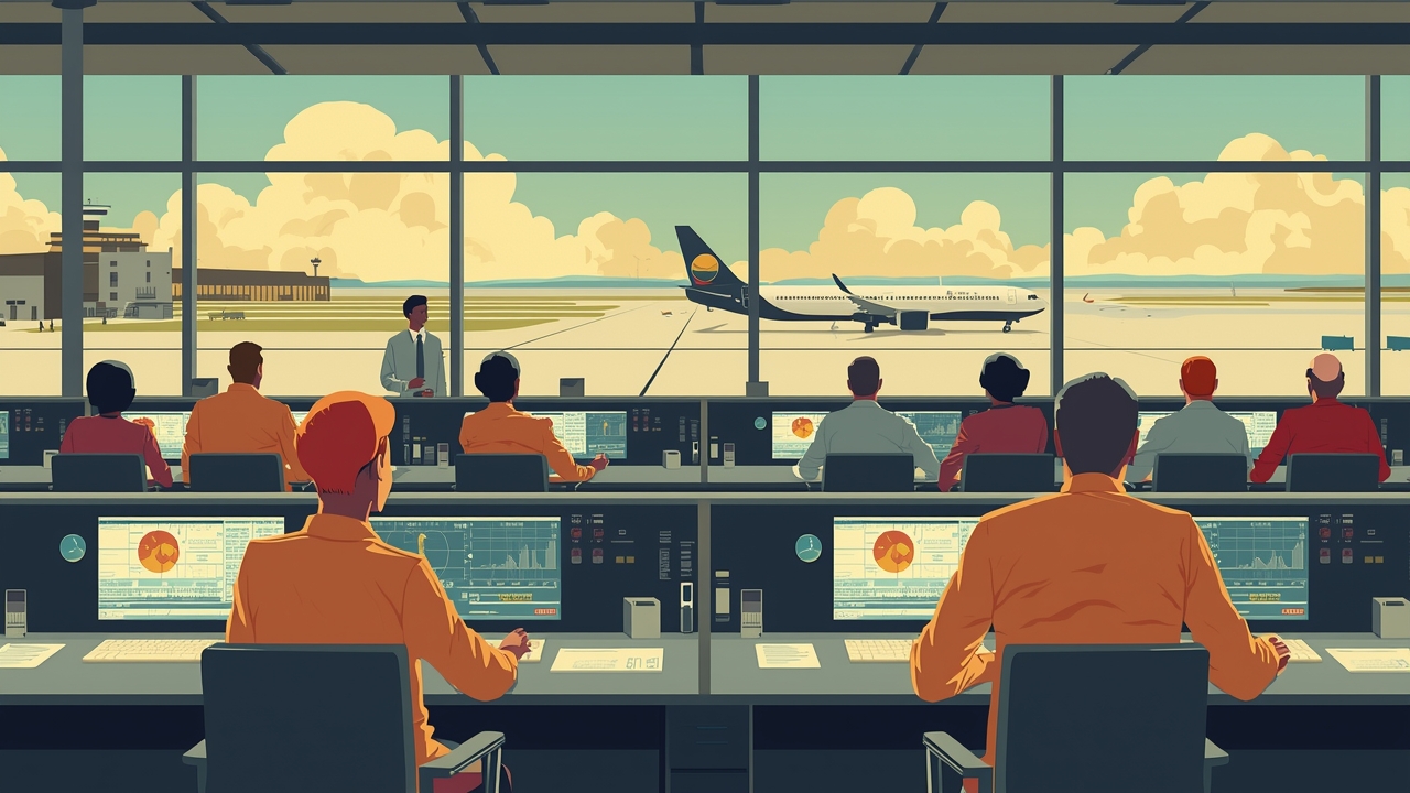 FAA air traffic controllers review AI tool outputs at Washington airport