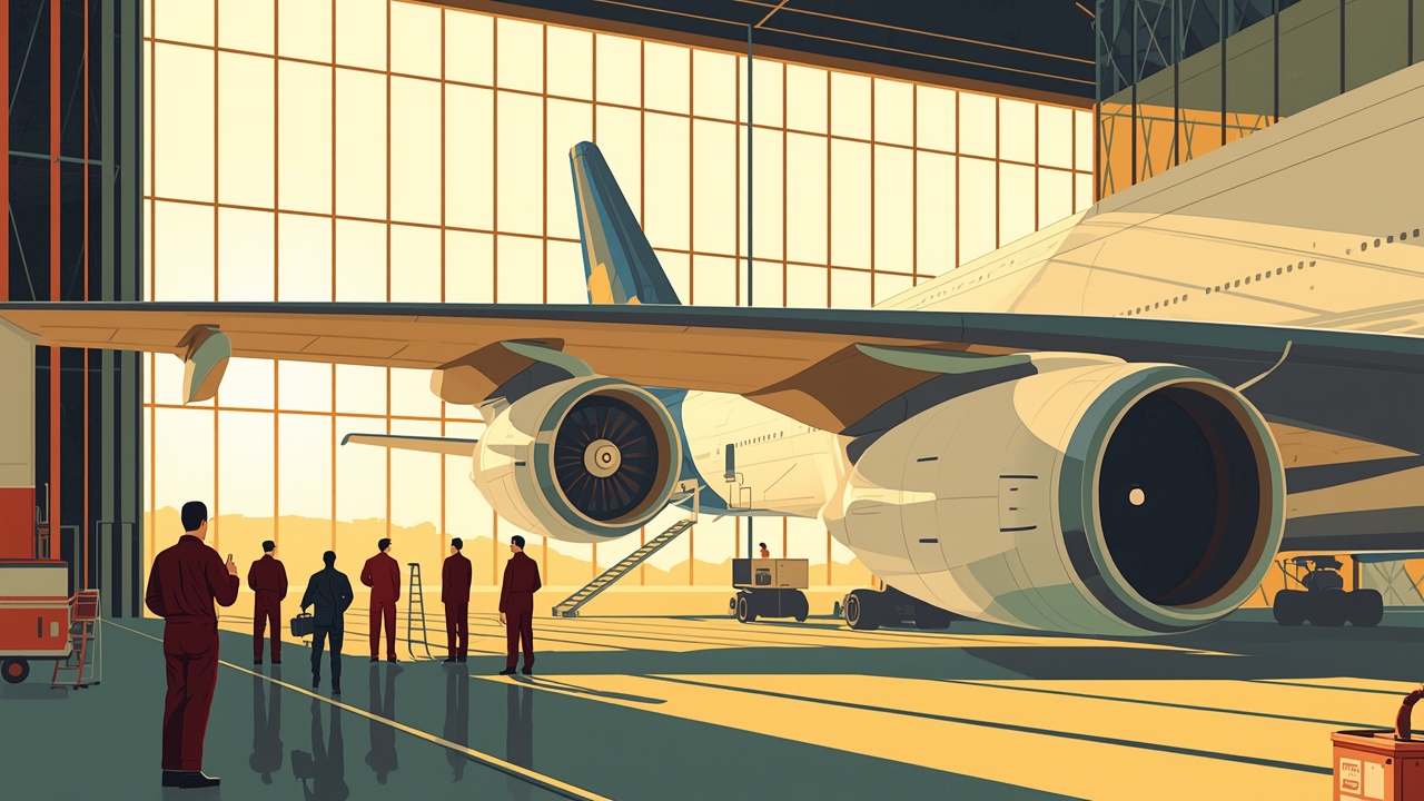 Technicians inspect A380 wings for cracks after EU safety directive