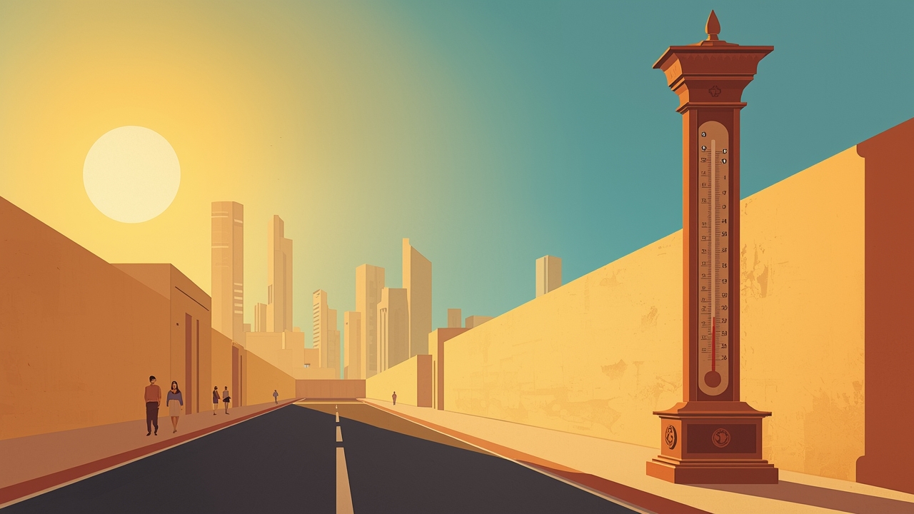 Dubai temperature soars as US cities cool down