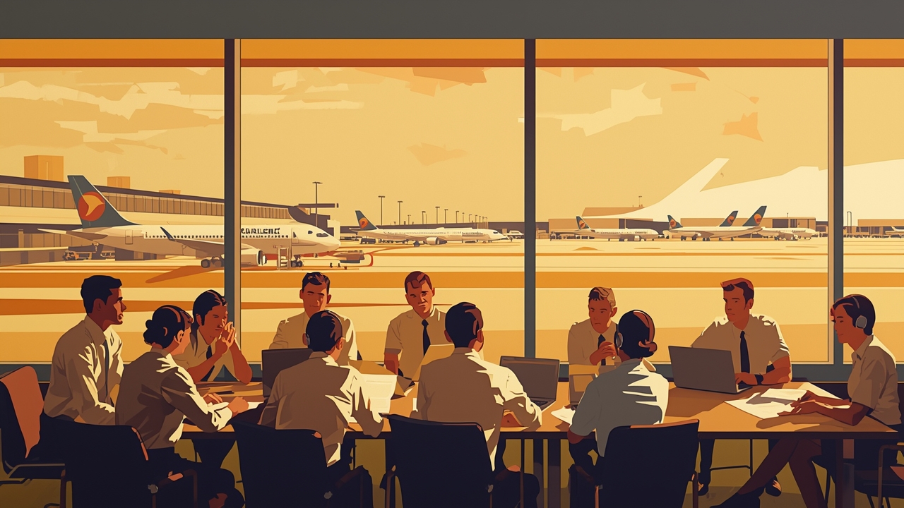 Airline staff review new delay estimate process at Charlotte hub