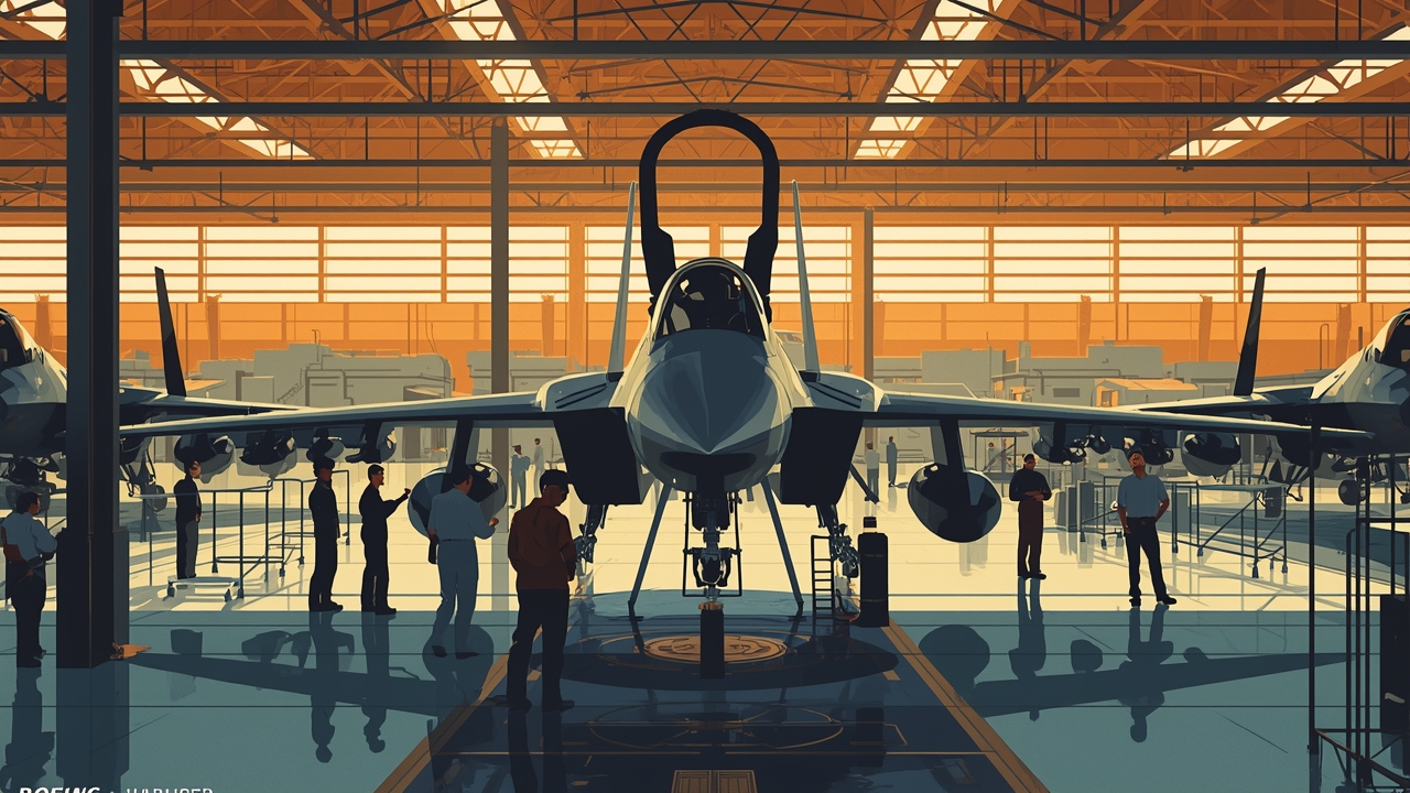 Boeing factory produces new F-15EX Eagle II jets